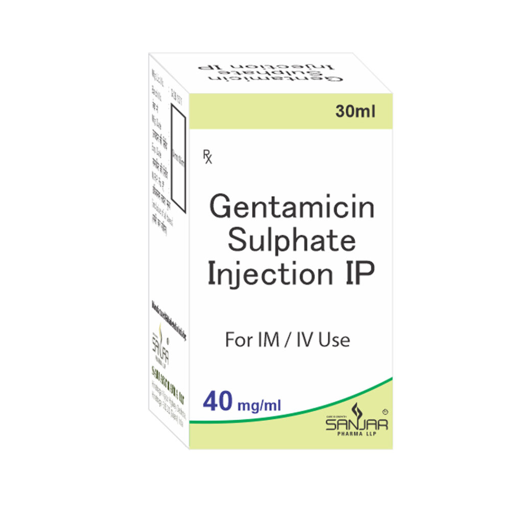 Gentamicin Sulphate Injection Ip Sanjar Pharma