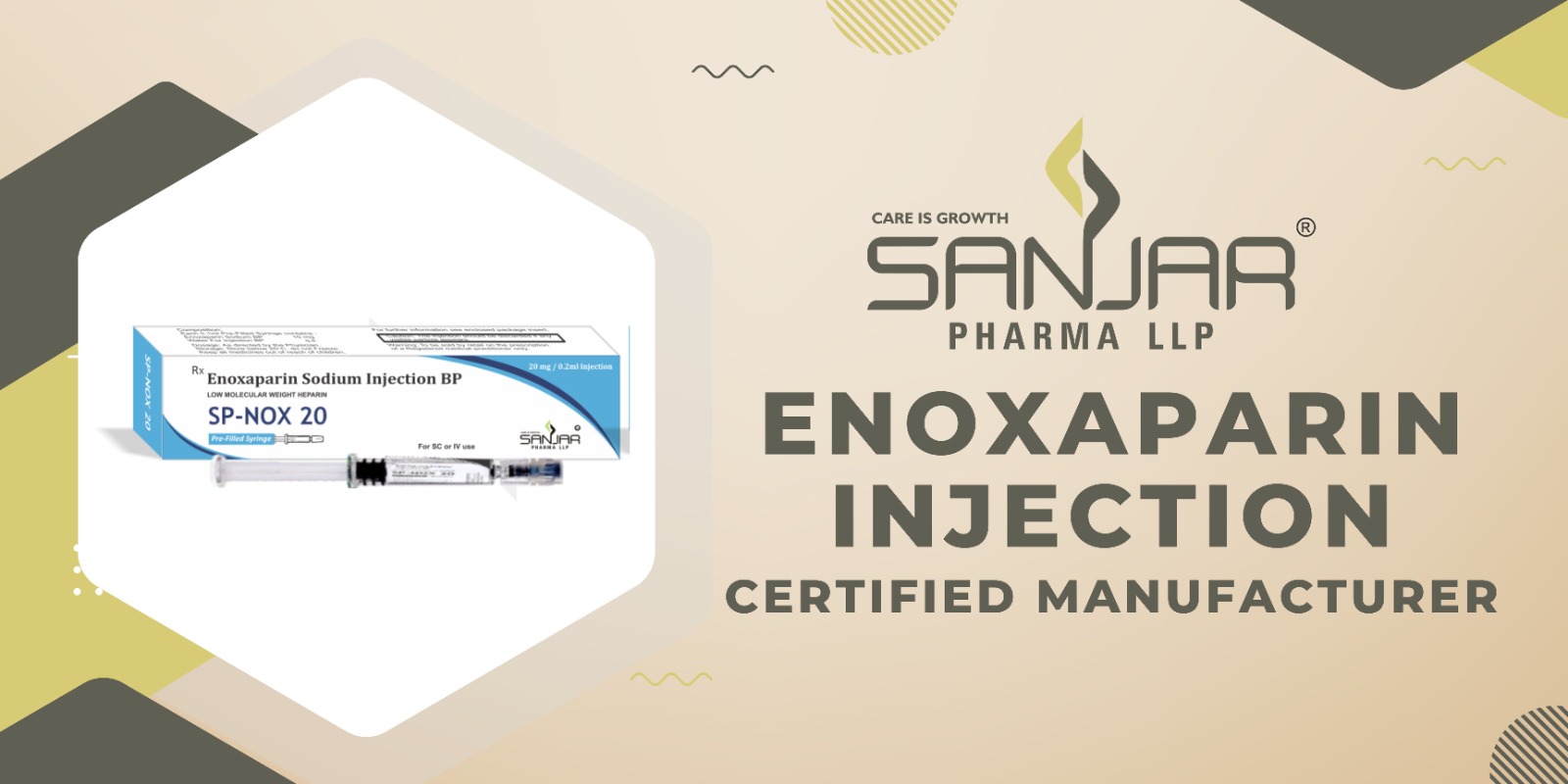 Enoxaparin Injection certified manufacturer.